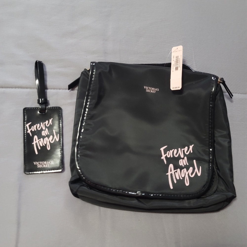 Makeup bag and travel tag